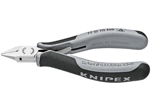 Изображение товара Бокорезы для электроники KNIPEX KN-7752115ESD 115 мм антистатические