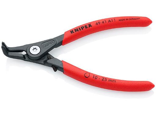 Изображение товара Щипцы KNIPEX KN-4941A11 для снятия внешних стопорных колец, изогнутый съемник 130 мм