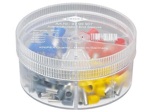 Изображение товара Наконечник KNIPEX KN-9799907 набор 100 шт. для кабелей 4-16 мм2