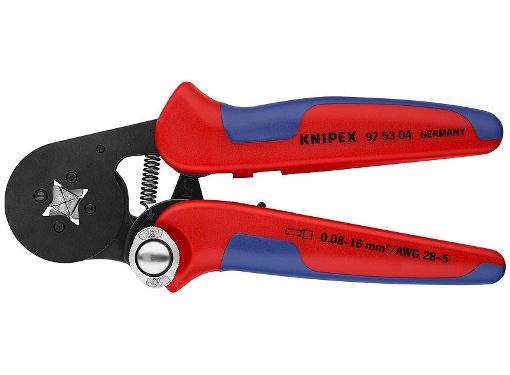 Изображение товара Пресс-клещи KNIPEX KN-975304SB для обжима контактных гильз 180 мм