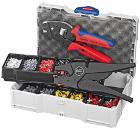 Изображение товара Набор инструментов KNIPEX для опрессовки и снятия изоляции кабелей KN-979012