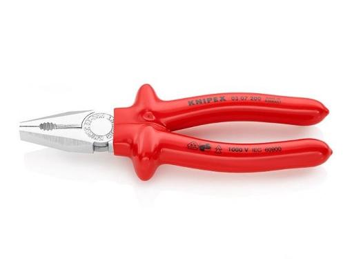 Изображение товара Пассатижи KNIPEX KN-0307200 электротехнические 200 мм хромированные