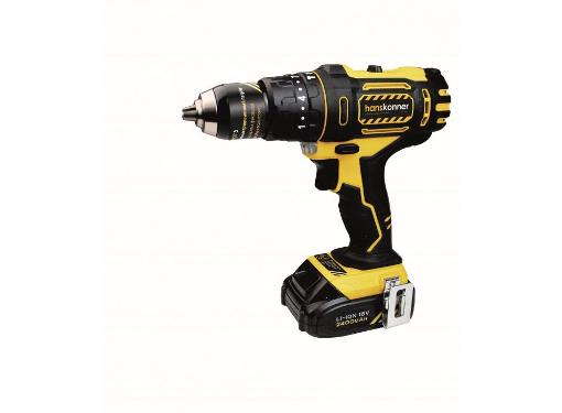 Изображение товара Аккумуляторный шуруповерт Hanskonner HCD1838RI 18 В, 2,4 Ач, две скорости, кейс