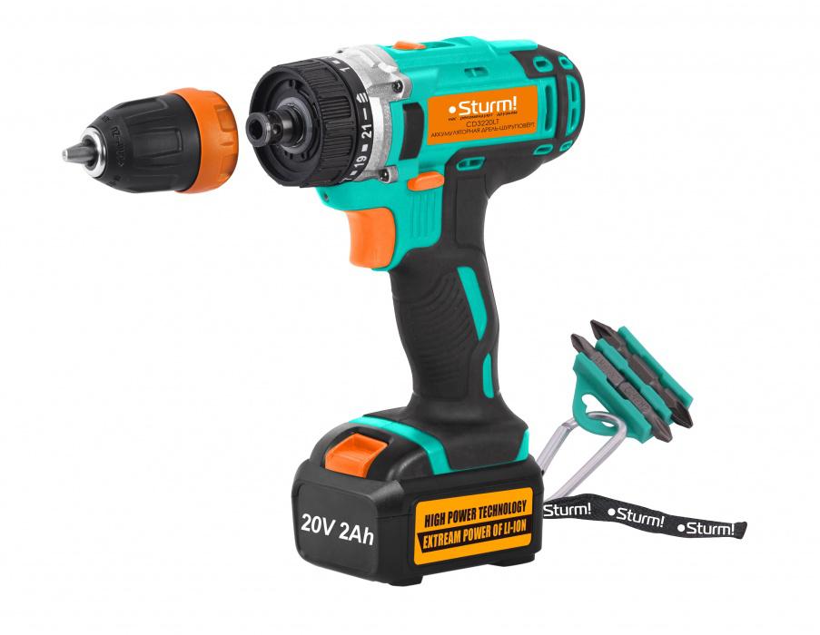 

Шуруповерт аккумуляторный Sturm! Cd3220lt, Cd3220lt