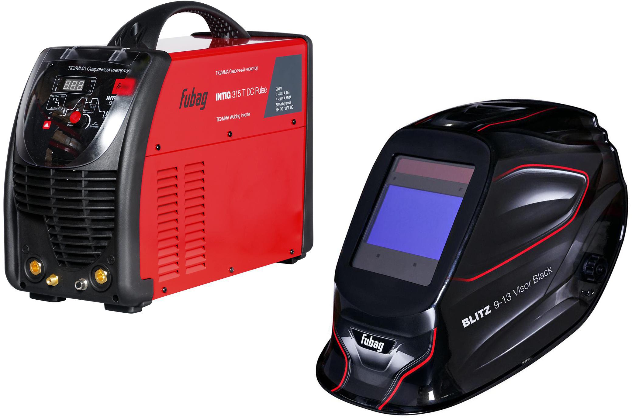 

Набор Fubag Инвертор intig 315 t dc pulse +Маска blitz 9.13 visor, Инвертор intig 315 t dc pulse +Маска blitz 9.13 visor