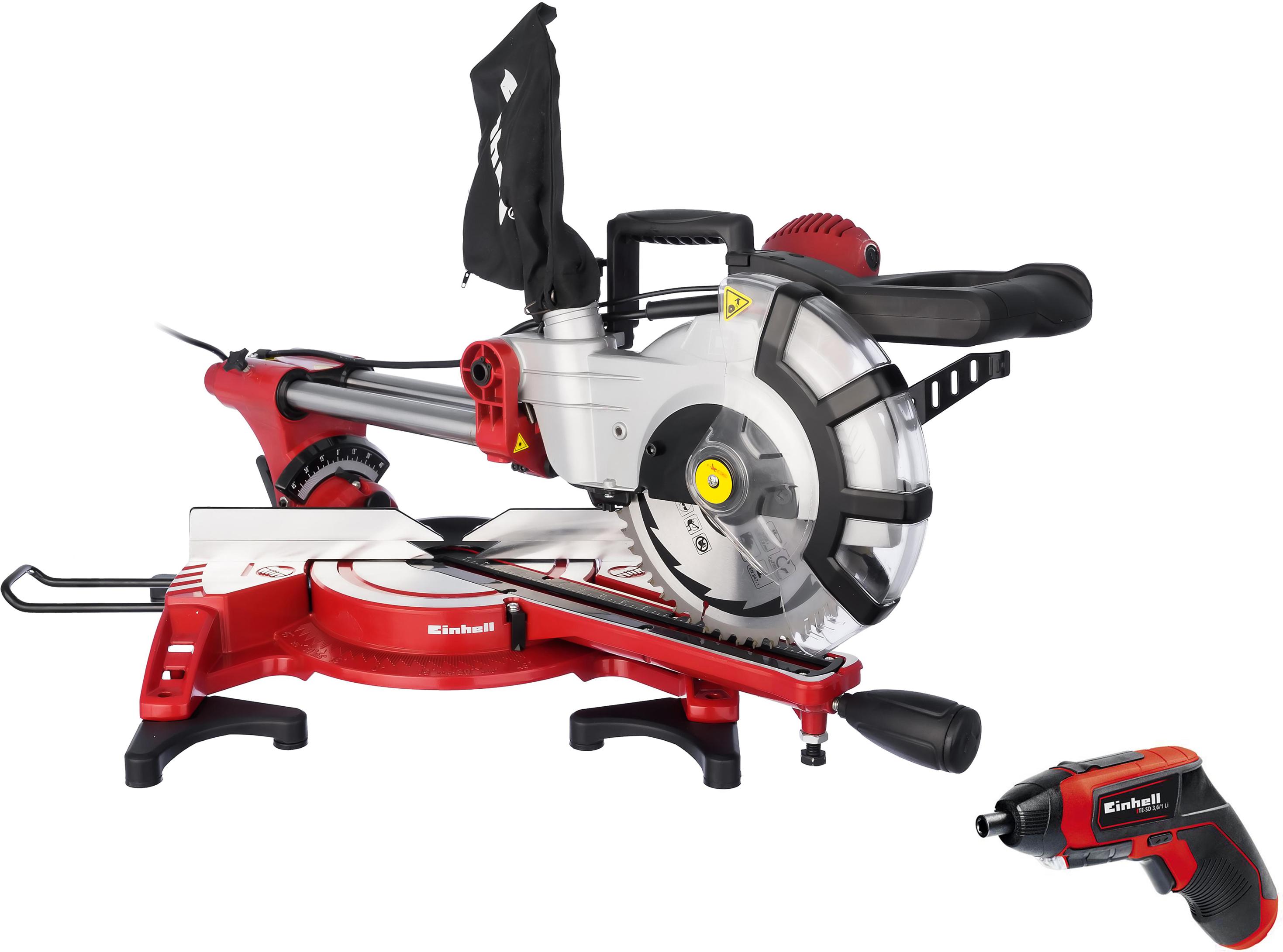 

Набор Einhell Пила торцовочная te-sm 2131 dual 4300860 +Отвертка аккумуляторная te-sd 3,6/1 li (4513501, Пила торцовочная te-sm 2131 dual 4300860 +Отвертка аккумуляторная te-sd 3,6/1 li (4513501)