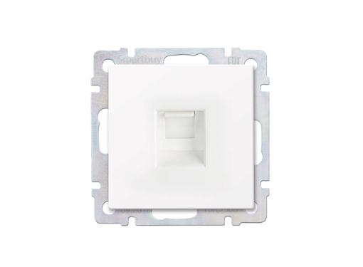 Изображение товара Розетка компьютерная RJ45 белая серии Нептун SMARTBUY SBE-05w-S1-RJ