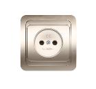 Изображение товара Розетка SMARTBUY SBE-02c-10-S1-N-c 1-местная без заземления шампань