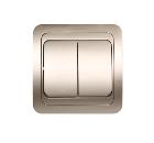 Выключатель двойной SMARTBUY SBE-02c-10-SW2-0-c