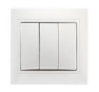 Выключатель тройной SMARTBUY SBE-01w-10-SW3-0