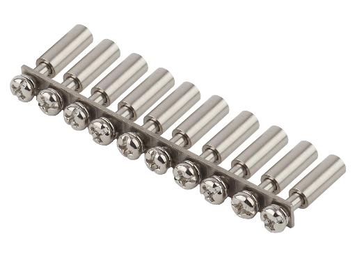 Изображение товара Перемычка ЭРА Б0035732 для винтовых клемм 6 мм2 на DIN-рею серебро