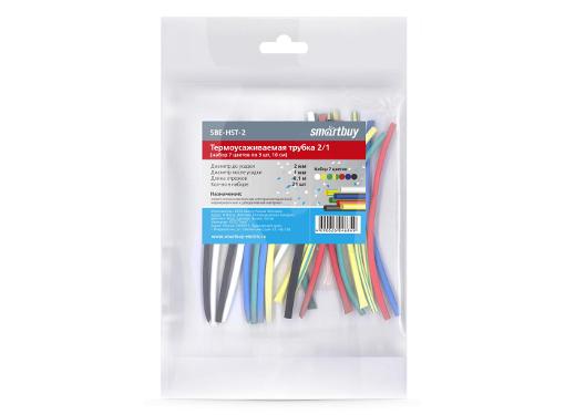 Изображение товара Термоусадочная трубка SMARTBUY Ф2/1мм 10см разноцветные (SBE-HST-2)