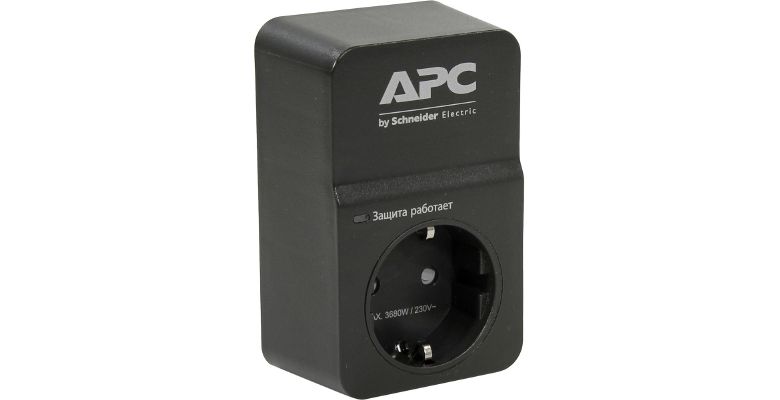 Сетевой фильтр APC PM1WB-RS 553101 1гнездо 220В 16А заземление черный