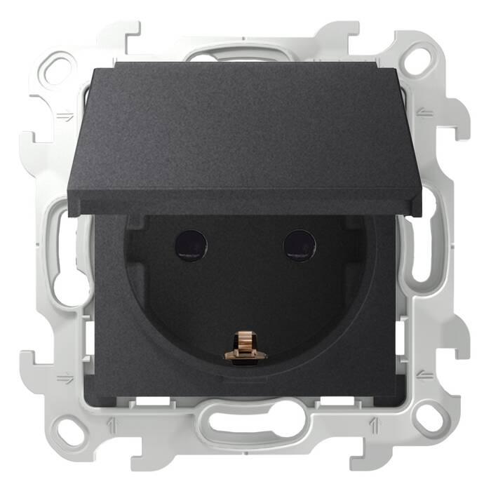 

Розетка Simon 2450448-038, Графит, 2450448-038