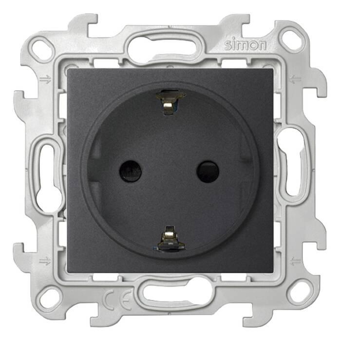 

Розетка Simon 2450432-038, Графит, 2450432-038