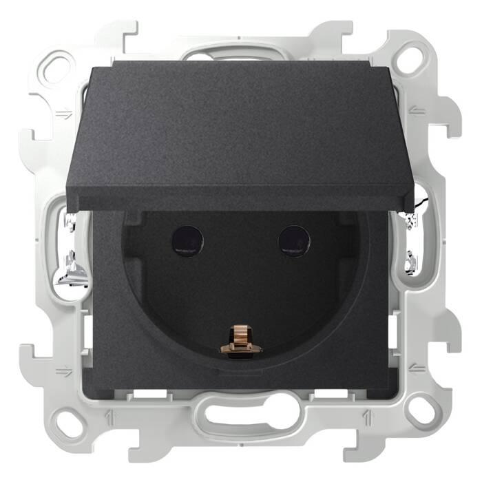 

Розетка Simon 2420448-038, Графит, 2420448-038