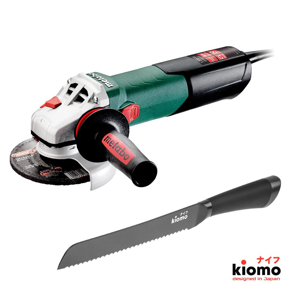 

Набор Metabo УШМ (болгарка) wev 17-125 quick (600516000) + Японский нож kiomo, УШМ (болгарка) wev 17-125 quick (600516000) + Японский нож kiomo