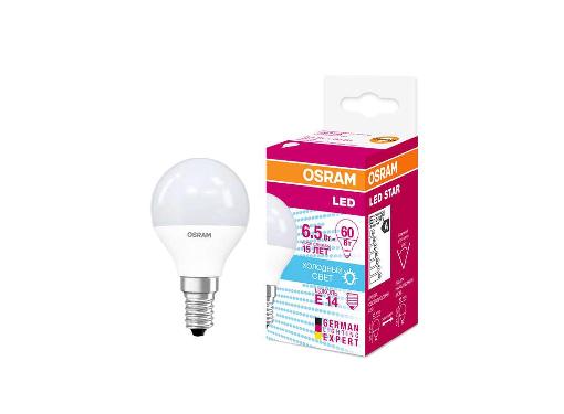   LEDVANCE OSRAM LEDSCLP60  6,5W/840 230VFR E14 FS1