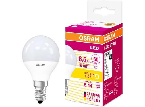   LEDVANCE OSRAM LEDSCLP60  6,5W/830 230VFR E14 FS1