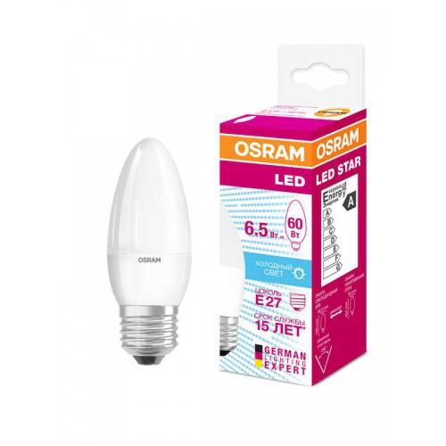 фото Лампа светодиодная ledvance osram ledsclb60 6,5w/840 230vfr e27 fs1