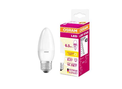   LEDVANCE OSRAM LEDSCLB60  6,5W/830 230VFR E27 FS1