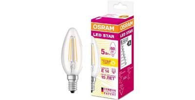   LEDVANCE OSRAM LSCLB60 CL  5W/827 230V FIL E14 FS1