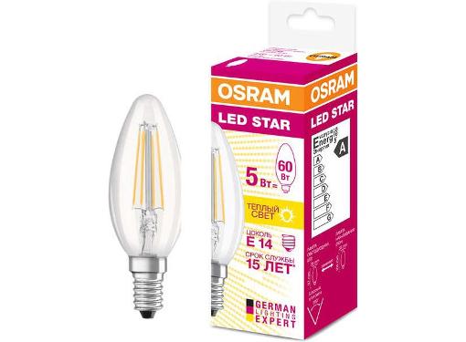   LEDVANCE OSRAM LSCLB60 CL  5W/827 230V FIL E14 FS1