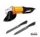 Набор ВИХРЬ УШМ (болгарка) УШМ-230/2300 + два Японских ножа KIOMO