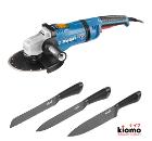 Изображение товара Углошлифовальная машина ЗУБР УШМ-П230-2400 ПВ с ножами KIOMO в наборе