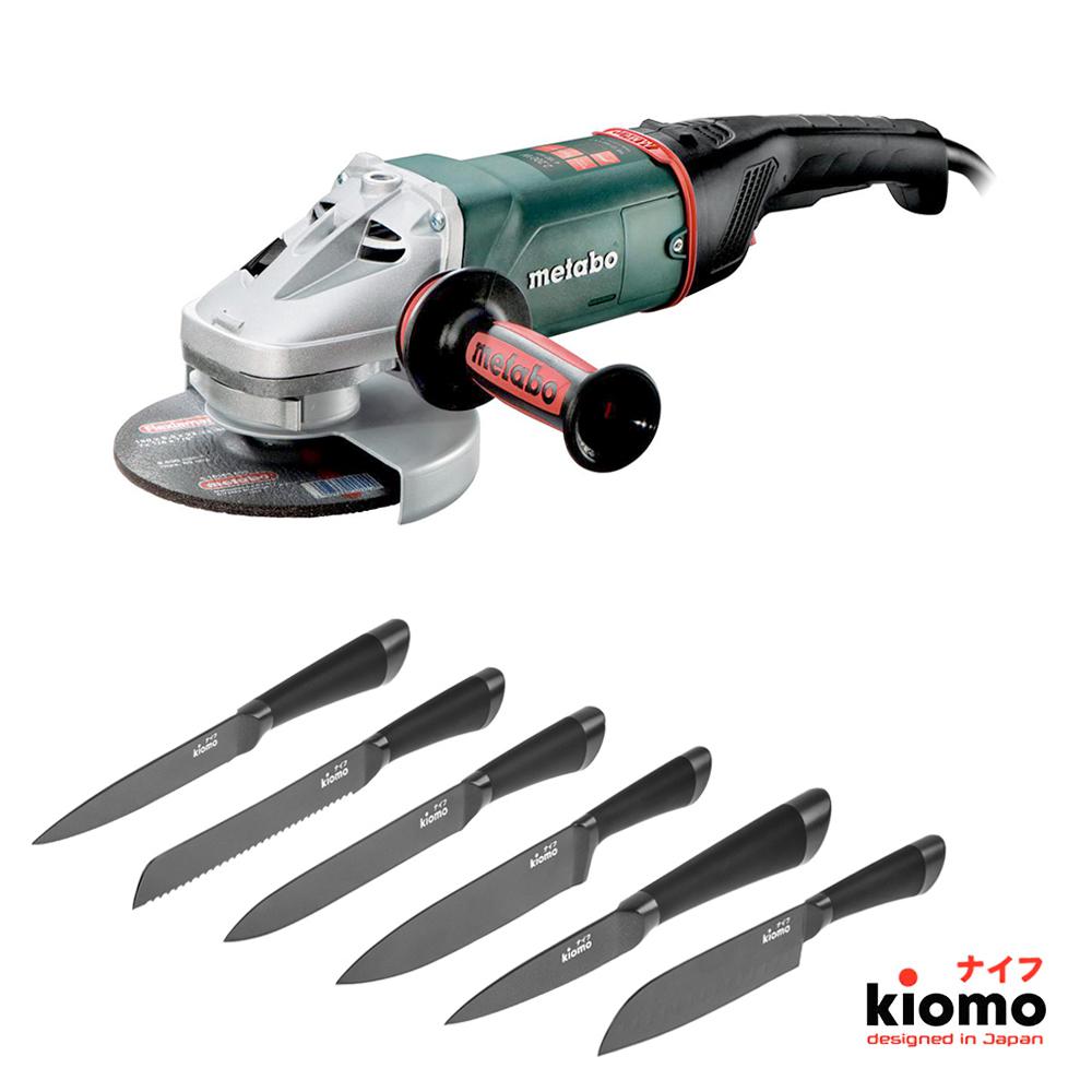

Набор Metabo УШМ (болгарка) we 22-180 mvt (606463000) + шесть Японских ножей kiomo, УШМ (болгарка) we 22-180 mvt (606463000) + шесть Японских ножей kiomo