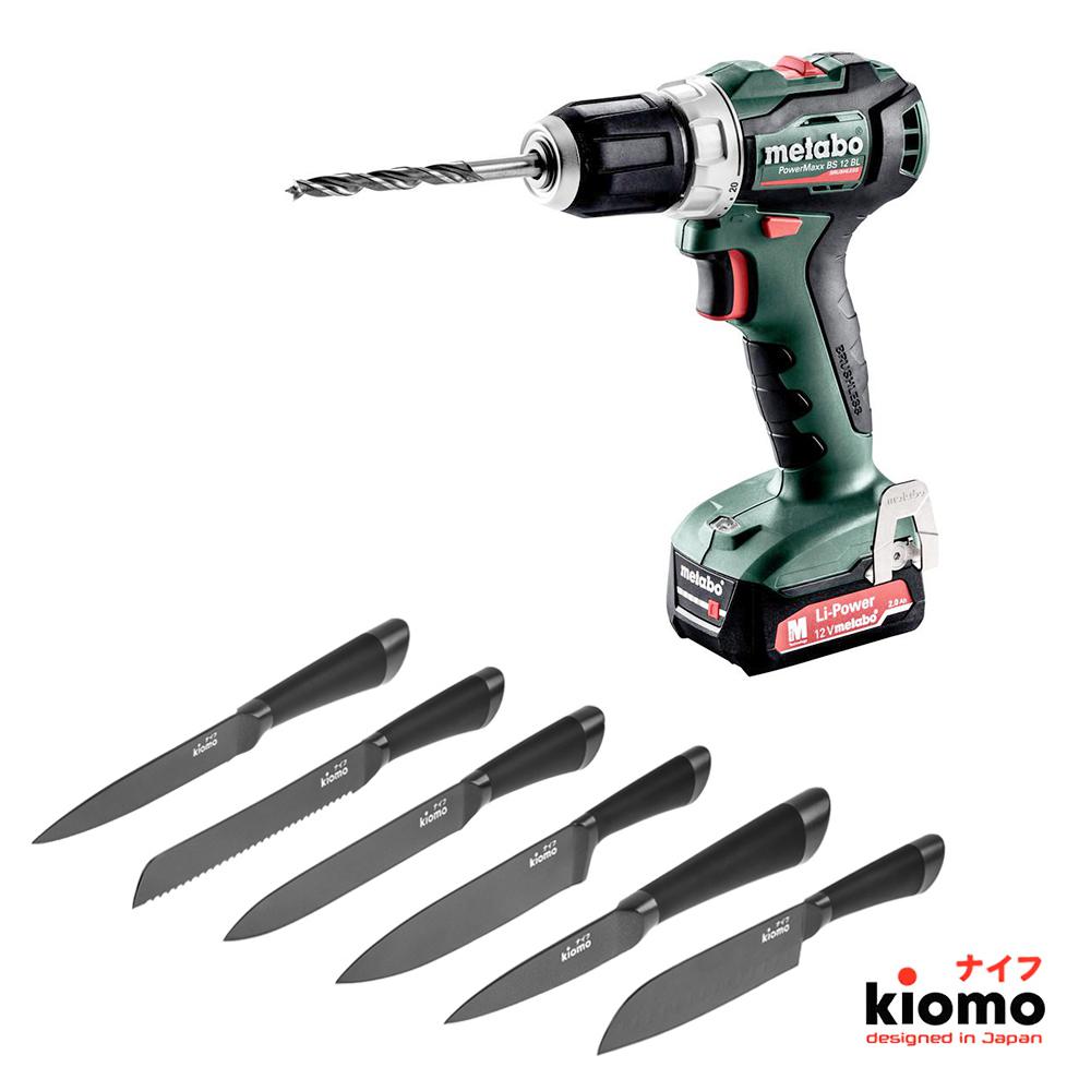 

Набор Metabo Дрель-шуруповерт powermaxx bs 12 bl (601038500) + шесть Японских ножей kiomo, Дрель-шуруповерт powermaxx bs 12 bl (601038500) + шесть Японских ножей kiomo