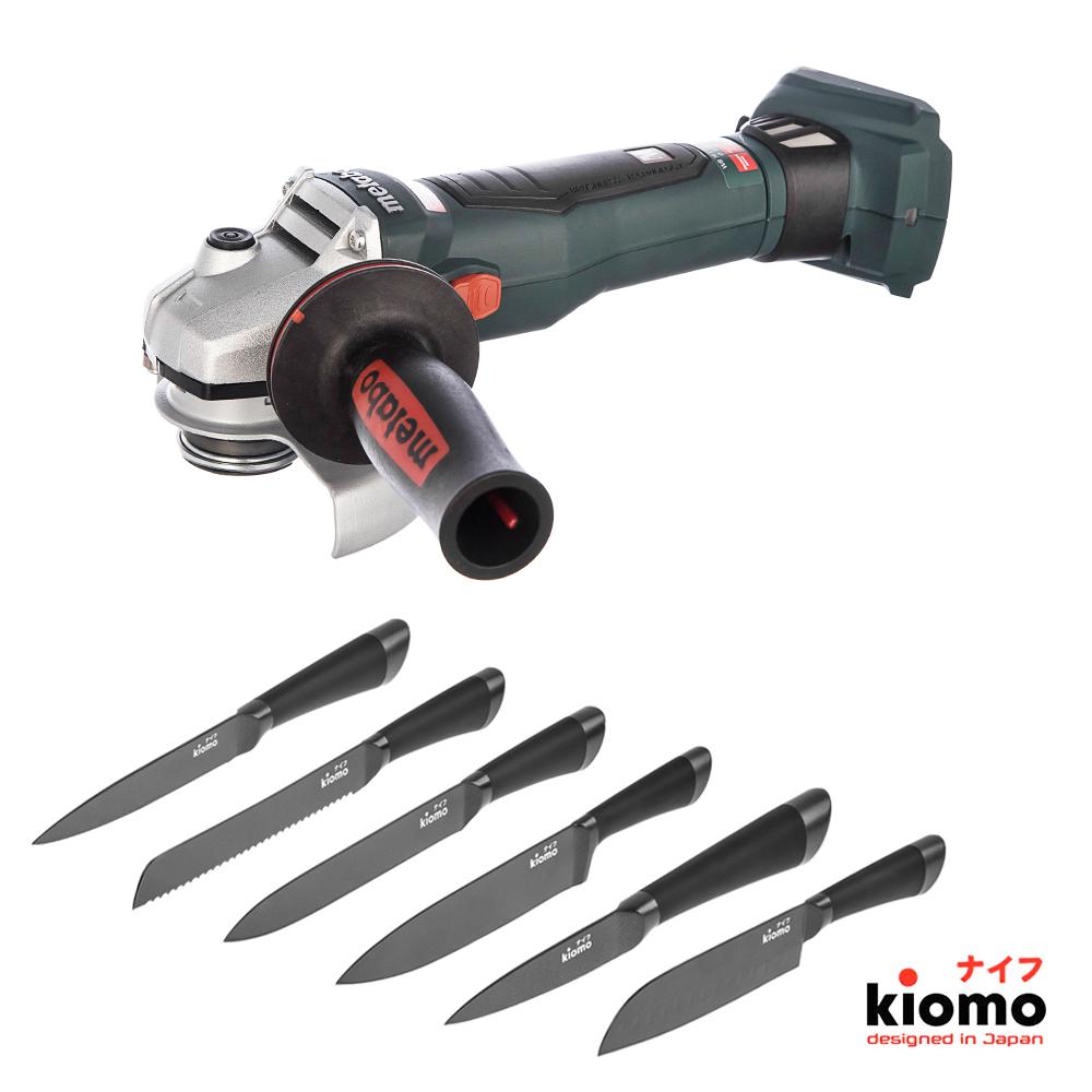 

Набор Metabo УШМ (болгарка) wb 18 ltx bl 125 quick (613077850) + шесть Японских ножей kiomo, УШМ (болгарка) wb 18 ltx bl 125 quick (613077850) + шесть Японских ножей kiomo