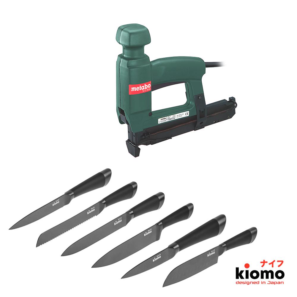 

Набор Metabo Степлер ta e 3030 (603030000) + шесть Японских ножей kiomo, Степлер ta e 3030 (603030000) + шесть Японских ножей kiomo