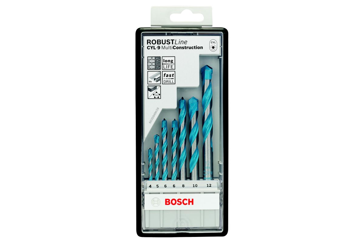 Набор сверл Bosch Robust Line CYL-9 Multi Construction 7 шт (2607010543) -  цена, отзывы, фото - купить в Москве, СПб и РФ