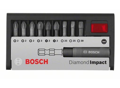 Изображение товара Набор бит BOSCH Diamond Impact 10 предметов 25 мм с кейсом