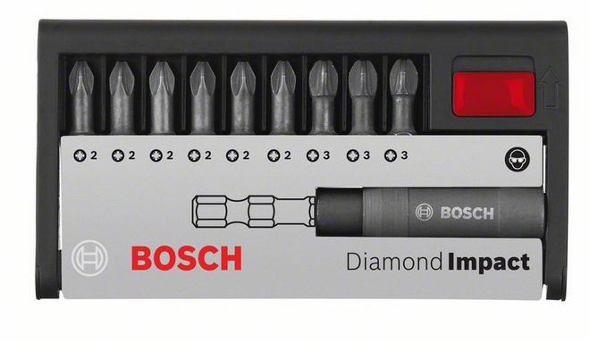 

Набор бит Bosch Diamond impact pz, 10 предметов (2.608.522.065)