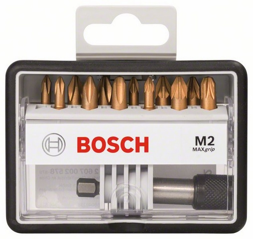 Набор бит Bosch 25мм (robust line max grip 12 шт. 2.607.002.578)