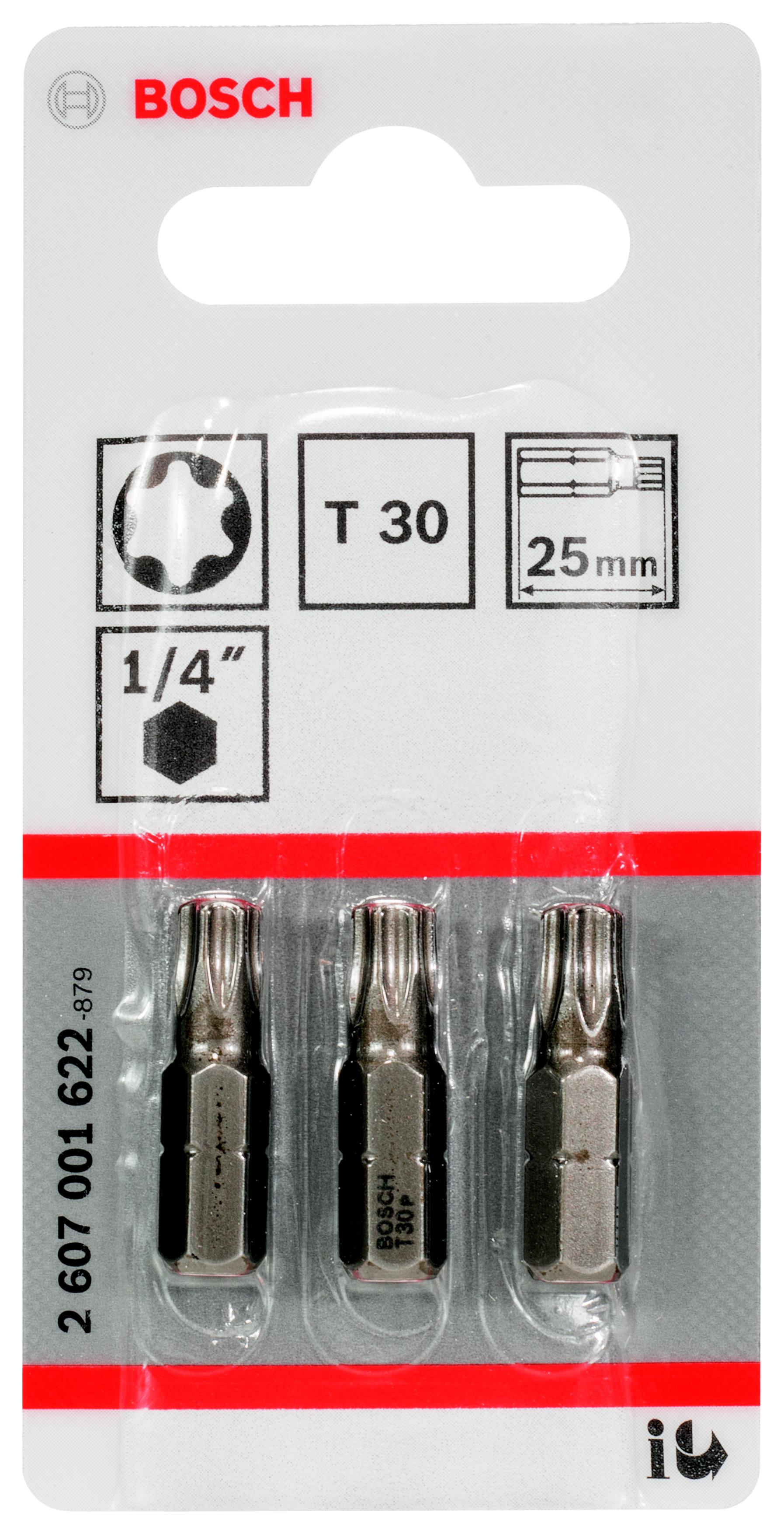 

Бита Bosch Extra-hart t30 25 мм, 3 шт. (2.607.001.622), Extra-hart t30 25 мм, 3 шт. (2.607.001.622)