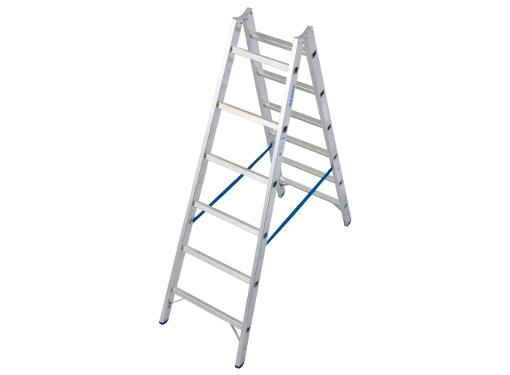 Изображение товара Стремянка KRAUSE STABILO 124906 двухсторонняя алюминиевая с перекладинами 3.3 м