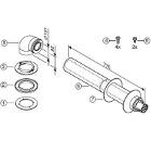 Коаксиальная труба для газового котла BOSCH AZ-388 425-775 мм