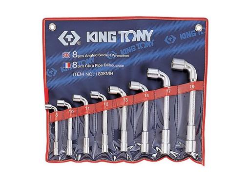 Изображение товара Набор торцевых ключей KING TONY 1808MR, 8-19 мм, 8 шт, профессиональный инструмент