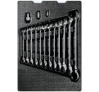 Изображение товара Набор ключей KING TONY 15 шт. комбинированные трещоточные с хромированием