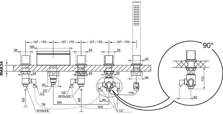   RAVAK WATERFALL WF 025.00 (X070060)
