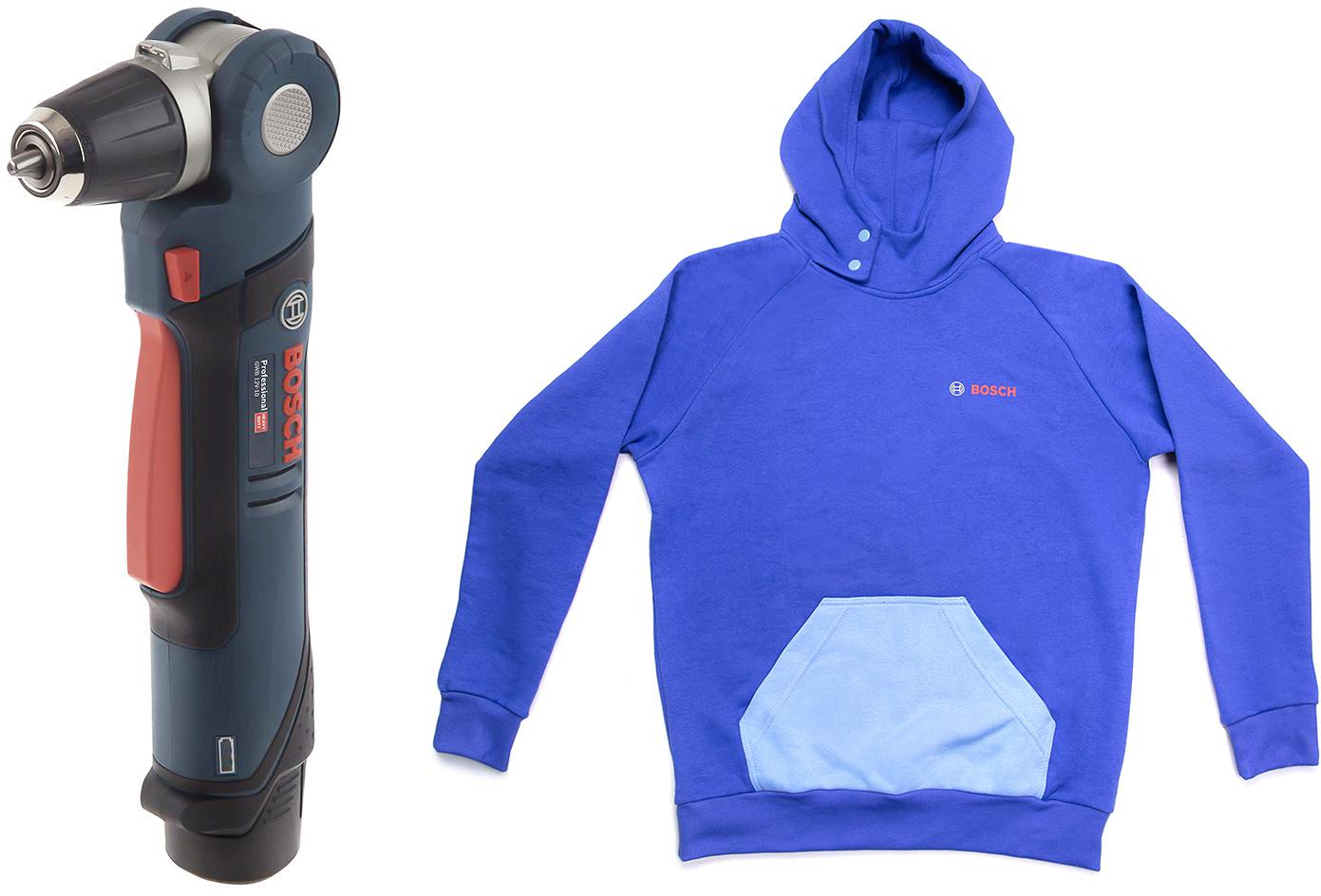 

Набор Bosch Дрель аккумуляторная gwb 12 v-li2.0Ач (0.601.390.908) +толстовка blue 1619m00u9s, Дрель аккумуляторная gwb 12 v-li2.0Ач (0.601.390.908) +толстовка blue 1619m00u9s