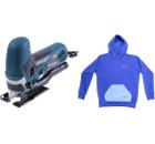 Набор BOSCH Лобзик GST 90 E в кейсе (060158G000) +толстовка BLUE 1619M00U9S