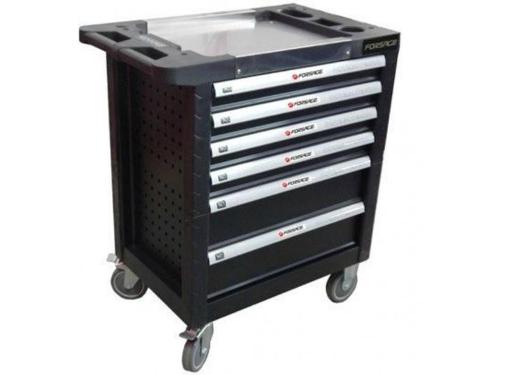 Изображение товара Тележка инструментальная FORSAGE F-1141116 с 6 полками, защита и крышка