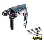 Изображение товара Профессиональная ударная дрель Bosch GSB 1600 RE с набором буров