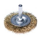 Кордщетка РемоКолор плоская 40мм для дрели гофр-я латунир-я сталь (45-3-104)