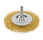 Изображение товара Кордщетка РемоКолор плоская 75мм для дрели гофрированная сталь 45-3-107