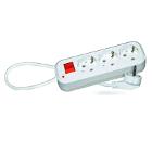 Удлинитель РемоКолор 89-0-235  фильтр сетевой 3гнезда пвс 3х0.75мм 16А 5м белый